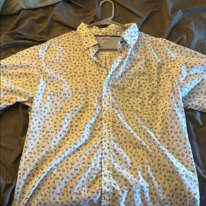 IZOD Men's Blue Floral Shirt